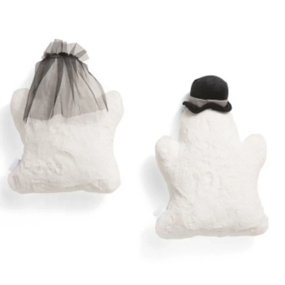 Martha Stewart Halloween Ghost Pillows Bride & Groom TIKTOK Viral GOTHIC MR&MRS
